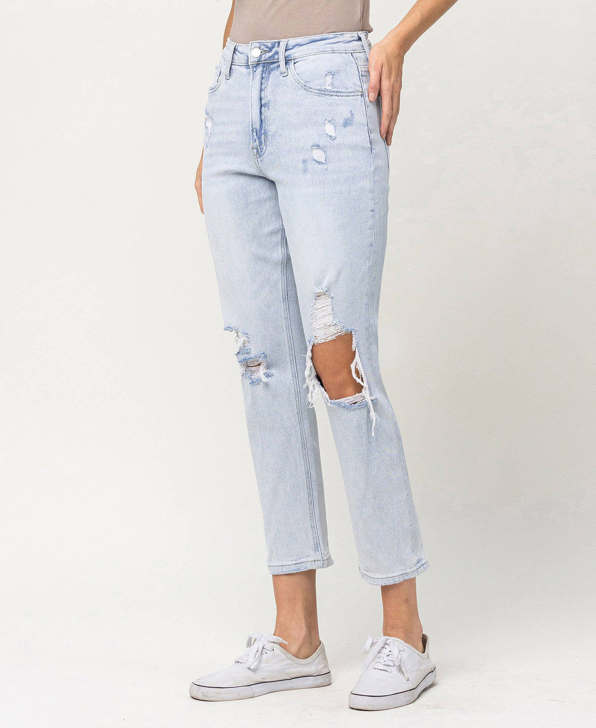 VERVET by FLYING MONKEY- SUPER HIGH RISE STRETCH MOM JEANS