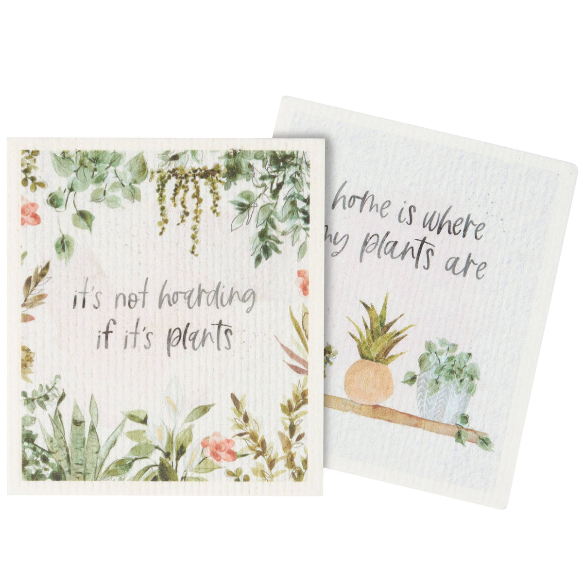 Not Hoarding Plants Swedish Dishcloth Set