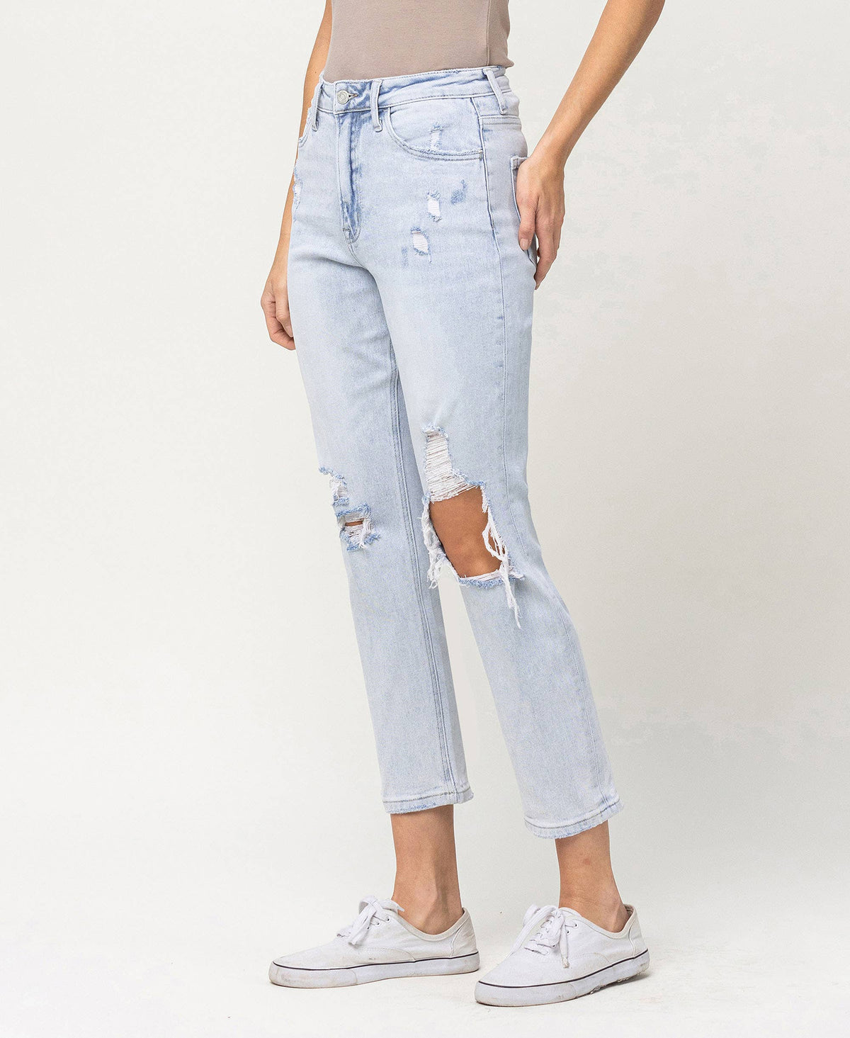 VERVET by FLYING MONKEY- SUPER HIGH RISE STRETCH MOM JEANS