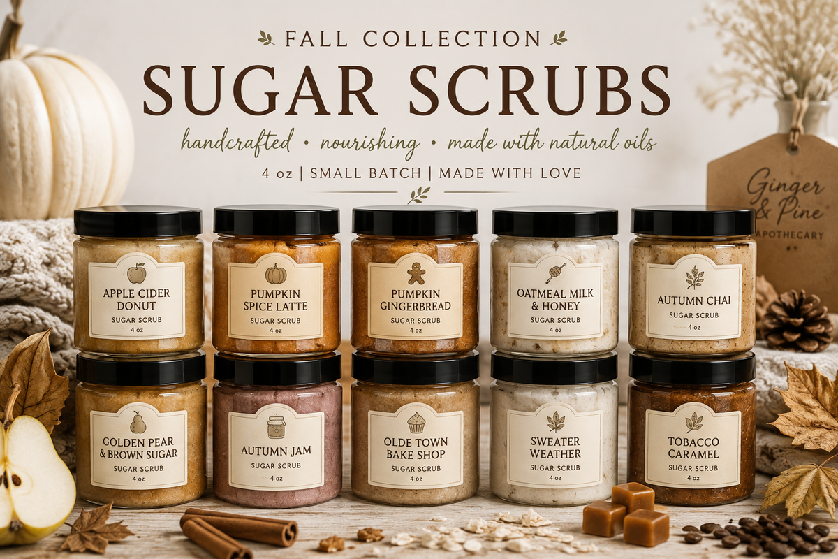 Fall Sugar Scrubs | Handmade Scrubs with Almond Oil