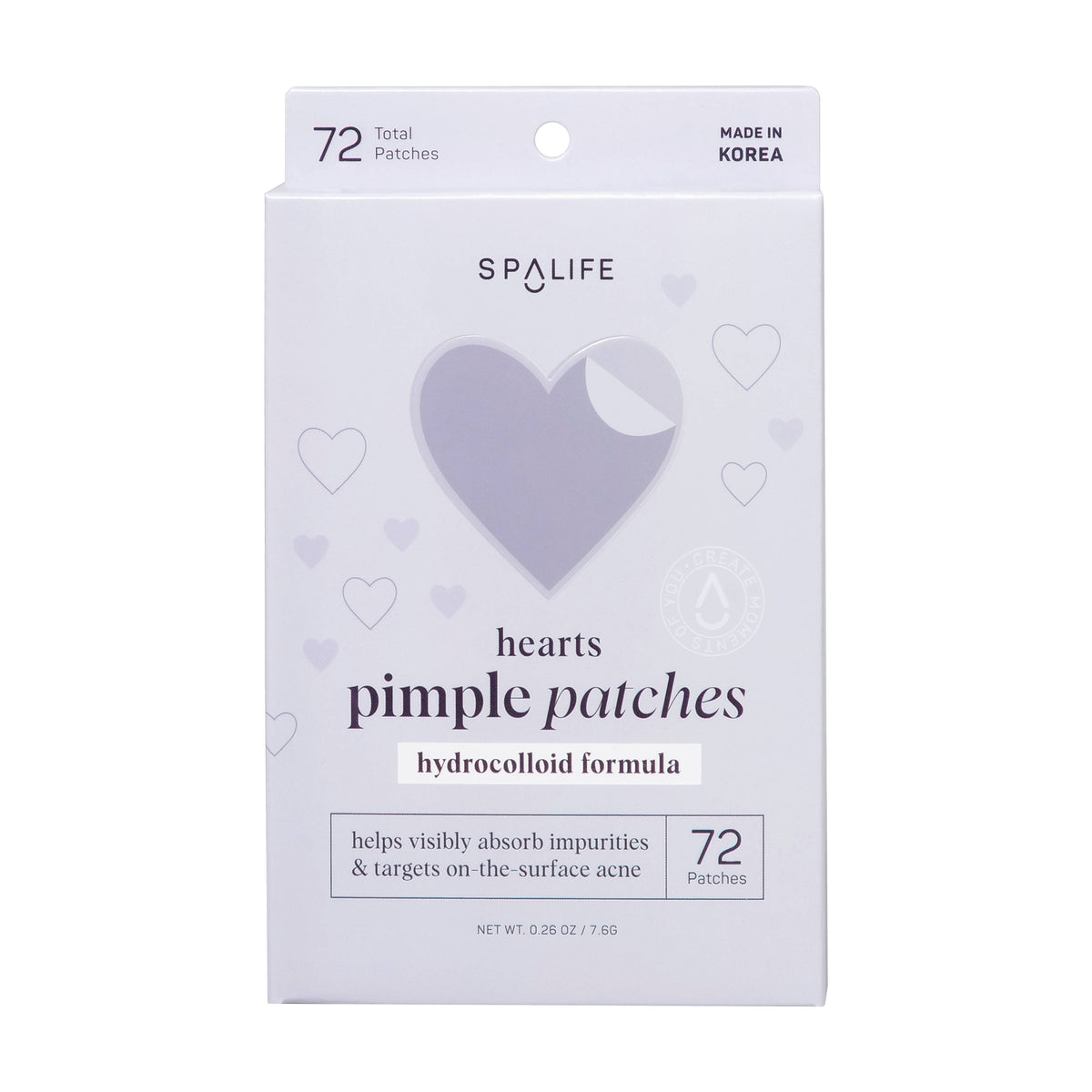 Hydrocolloid Hearts Pimple Patches l 72 ct