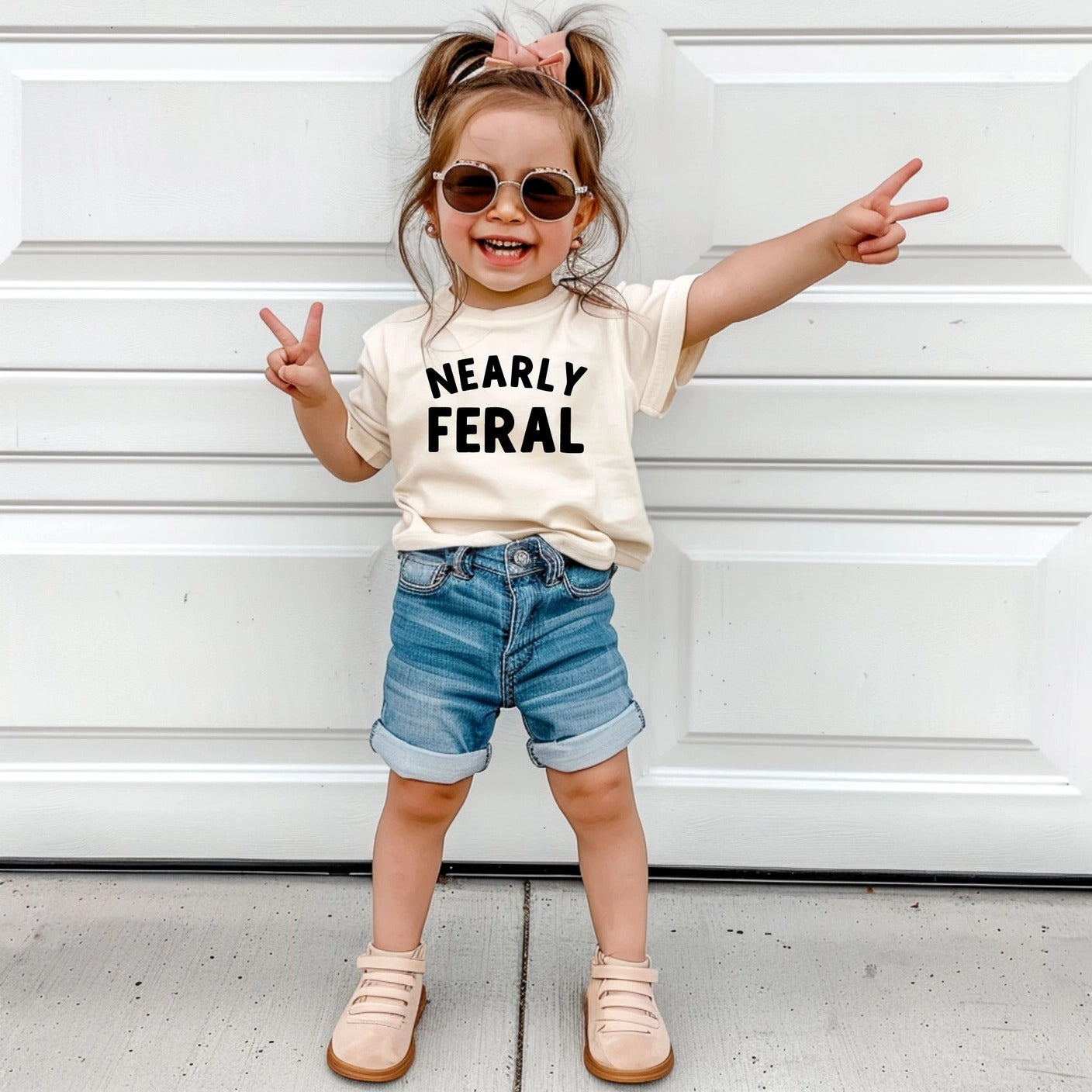 Nearly FERAL tee for boys and girls