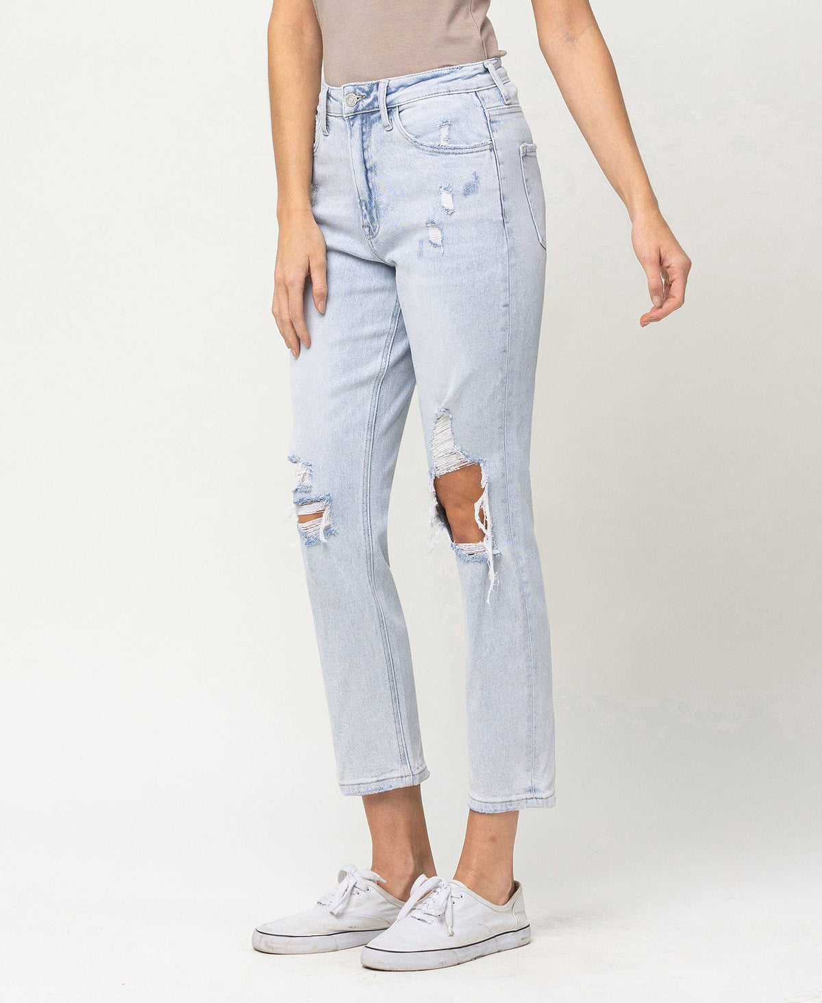 VERVET by FLYING MONKEY- SUPER HIGH RISE STRETCH MOM JEANS