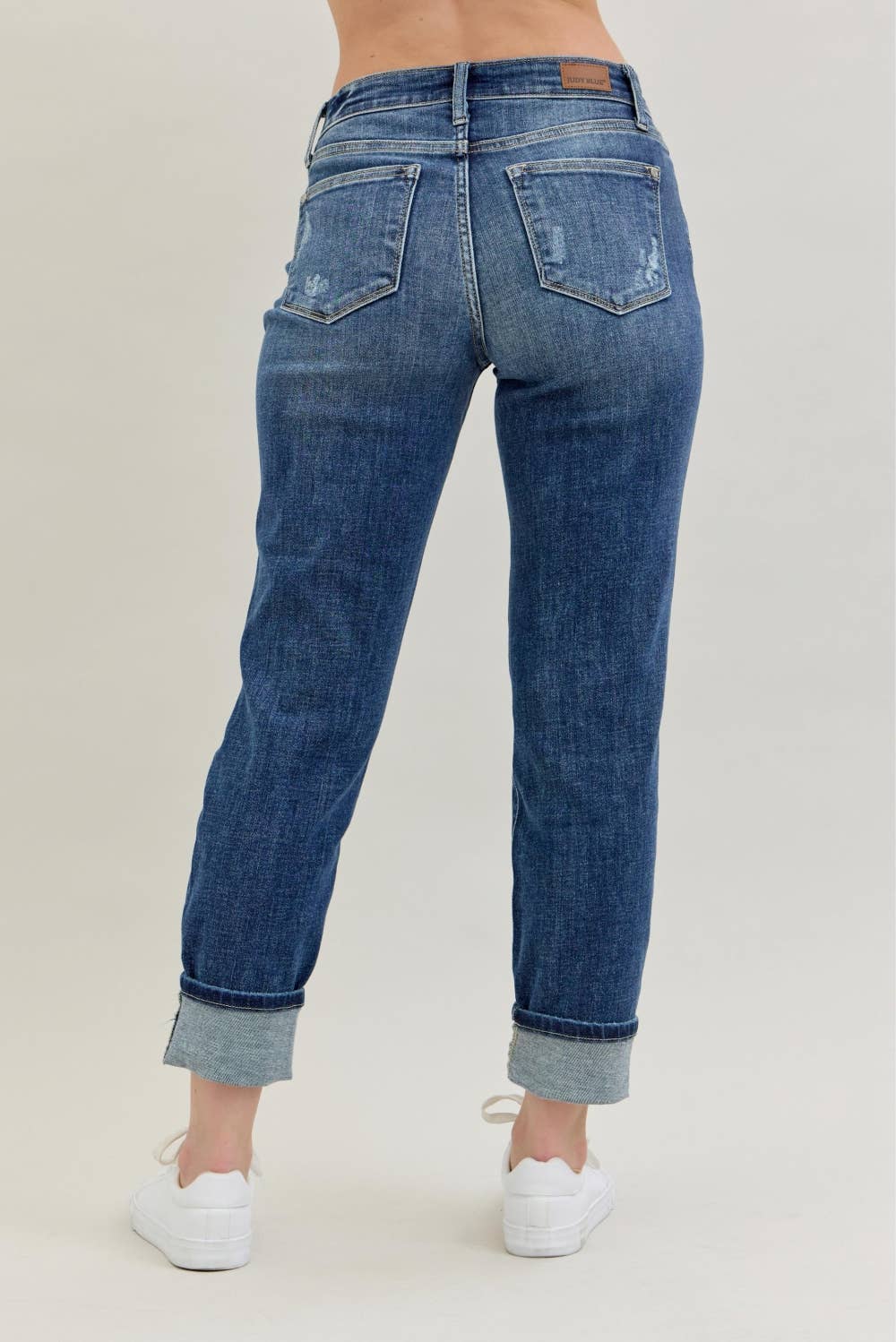 Judy Blue Jeans- Midrise Cuffed Boyfriend