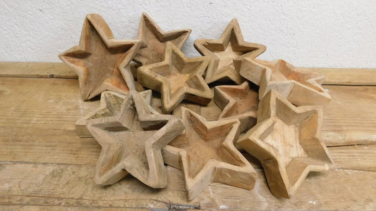 Wooden Star Bowls